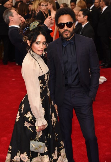 Lenny Kravitz & Lisa Bonet @ Met Gala 2015