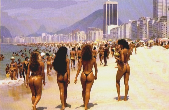 Χαρακτηριστική εικόνα της παραλίας Copacabana