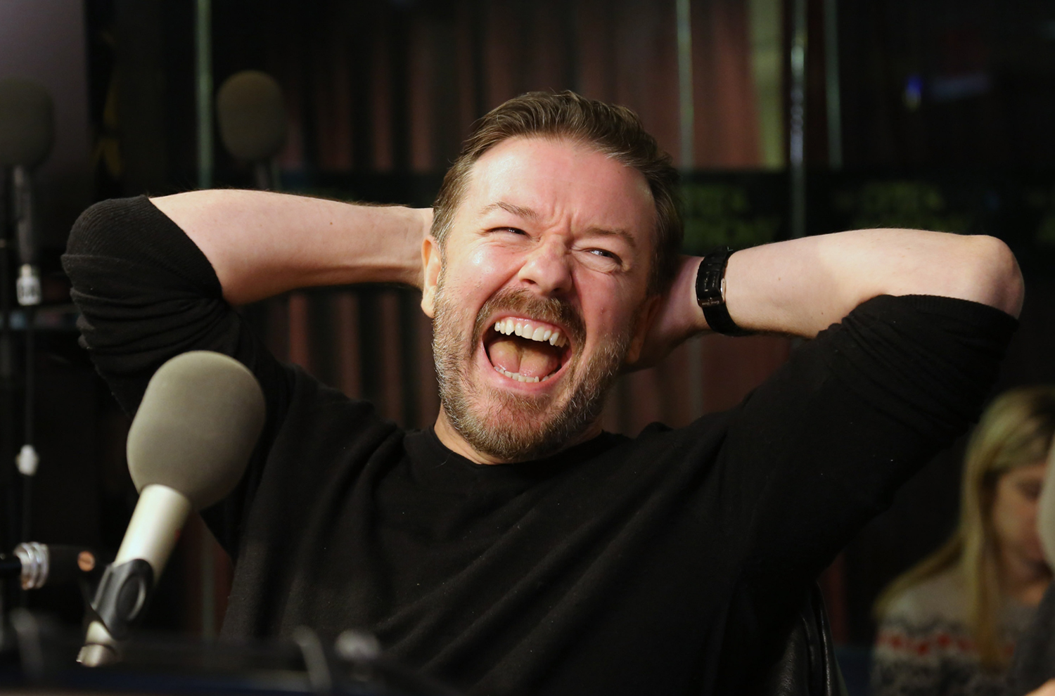 Image: Ricky Gervais Visits SiriusXM's "Opie & Anthony Show"
