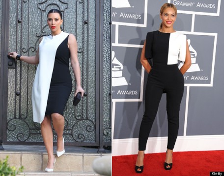 Γεωμετρικές ισορροπίες σε άσπρο-μαύρο για Beyonce & Kim Kardashian