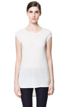 Λευκή Μπλούζα Zara 9.95 euro 