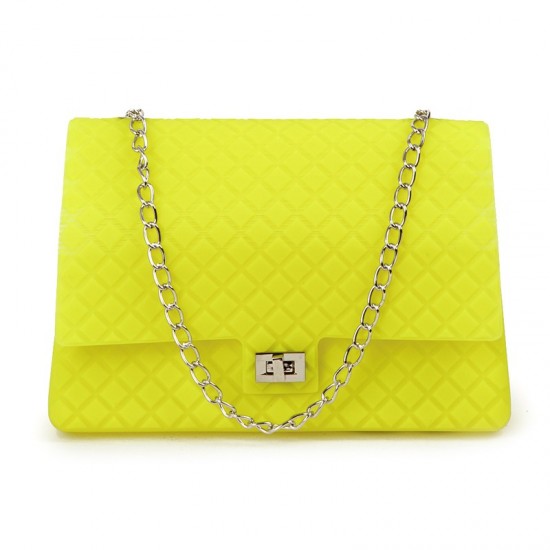 Fluo κίτρινη jelly bag Fullah Sugah (19,90 ευρώ)