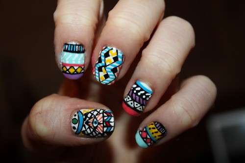 tribal-manicure