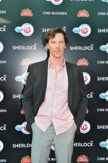 Ο Benedict Cumberbatch στην πρεμιέρα του Sherlock