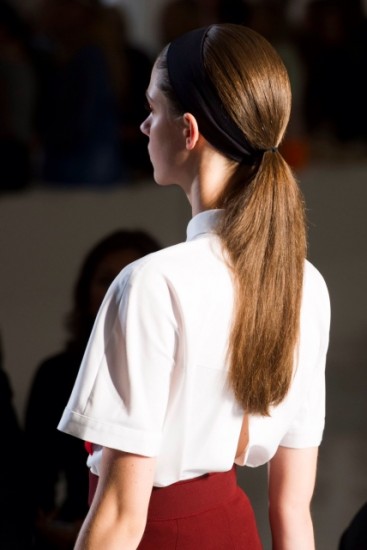 Victoria Beckham SS'14-Hairstyle by Redken (Photos by Charles Sykes for Redken)