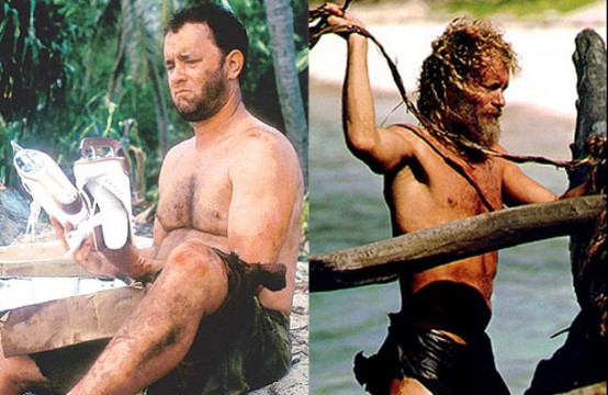 O Tom Hanks στην ταινία Cast Away