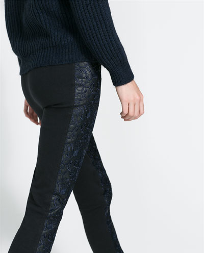 Παντελόνι από δερματίνη Zara (49,95 €)