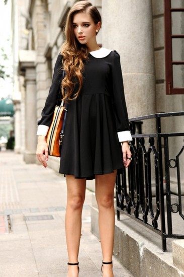 peter-pan-collar-dress-street-fashion