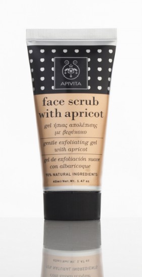 Face Scrub ήπιας απολέπισης με βερίκοκο (Λ.Τ: 10 ευρώ)