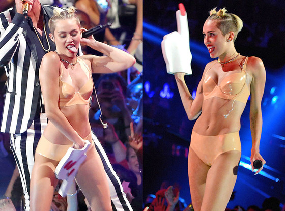H προκλητική εμφάνιση της Miley Cyrus στα VMAs του MTV