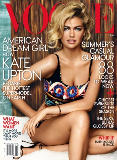 H Kate Upton φωτογραφίζεται από τον Mario Testino για τη US Vogue Ιουνίου