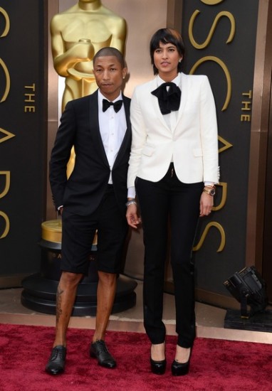 O Pharrell Williams & η  Helen Lasichanh