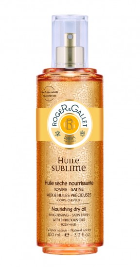 Huile Sublime-Roger & Gallet (29.50 € / 100 ml. 14.90 € / 30 ml.)