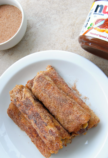 Nutella French Toast Rolls with Cinnamon Sugar 03