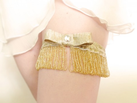 2. Gatsby style bridal garter