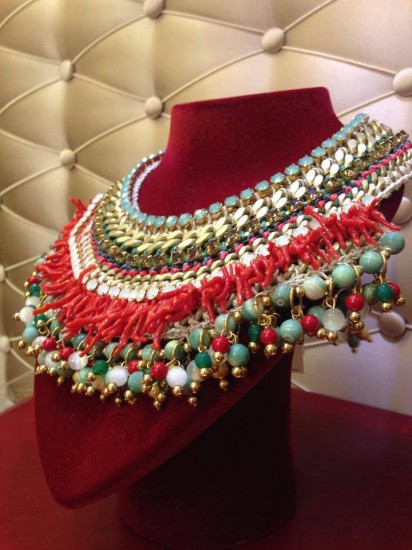 Lamprini – One of a kind jewelry – statement necklace Spring/Summer 2014 collection
