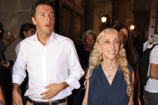 O Matteo Renzi με την αρχισυντάκτρια της Ιταλικής Vogue, Franca Sozzani