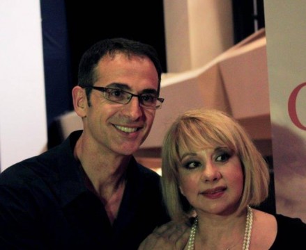 Ο Κώστας Κρομμύδας με την ηθοποιό & συγγραφέα, Άννα Ανδριανού