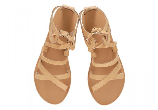 “Ellie”- δερμάτινα σανδάλια σε φυσική απόχρωση – Ancient Greek Sandals (150€)