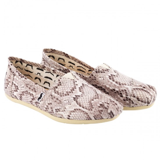 Snakeskin Fred canvas shoes (35€)