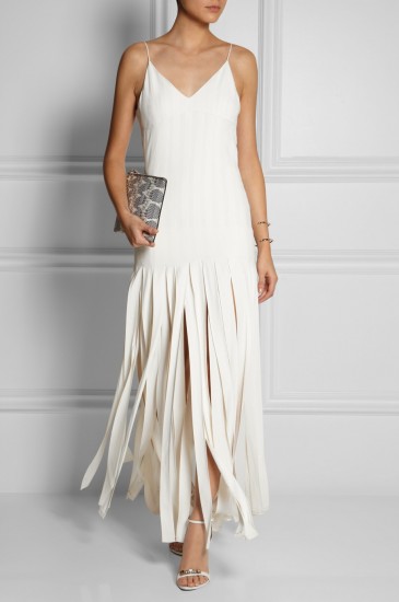 Μακρύ φόρεμα με κρόσσια Kate Moss for Topshop (net-a-porter.com)