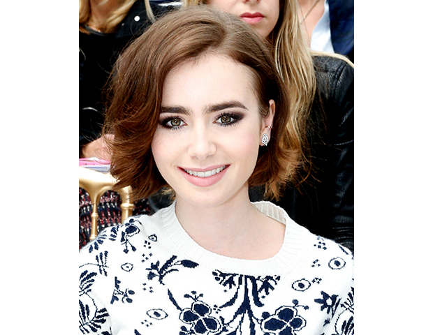 Lilly Collins @ Chanel show