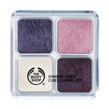 Violet shimmer Cube palette The Body Shop – Τετραπλή σκιά σε αποχρώσεις του μοβ