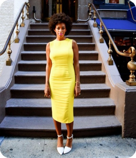 solange-knowles-yellow-dress-white-shoes