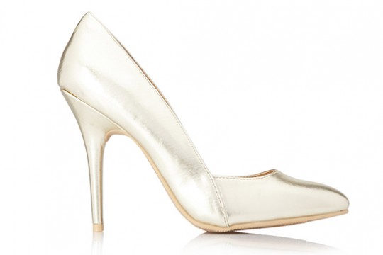 Forever 21 Striking Metallic Pumps, $22.80, available at Forever 21.