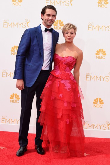 Kaley Cuoco με τον σύζυγο της, Ryan Sweeting-Emmys 2014