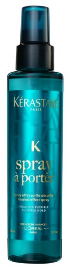 Spray a Porter από την σειρά Couture Styling της Kerastase. Χαρίζει sexy κυματιστά μαλλιά & το απόλυτο beach look ενώ δεν κολλάει καθόλου όπως άλλες συνθέσεις με αλάτι.