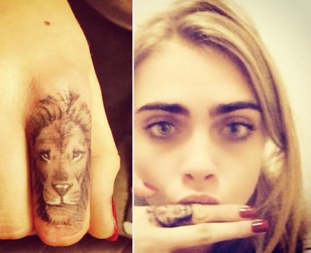 Το lion tattoo της Cara Delevingne