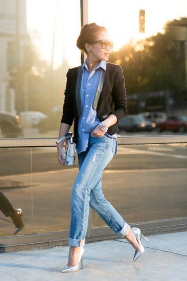 denim-shirt-chic-look