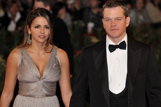 O Matt Damon με τη σύζυγο του Luciana
