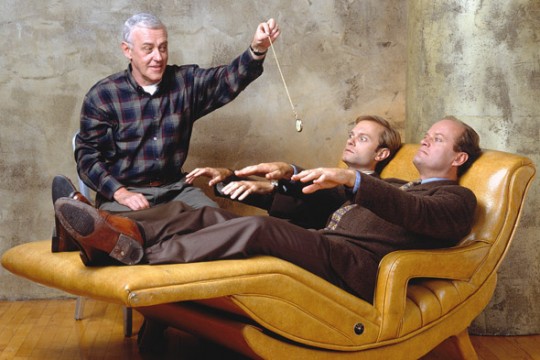 O Martin Crane με τους γιους του Dr.Frasier & Niles