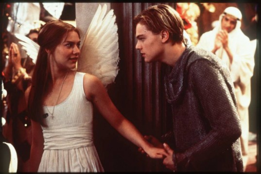SCENE FROM FILM"Romeo & Juliet"STARRING LEONARDO DICAPRIO & CLAIRE DANES.