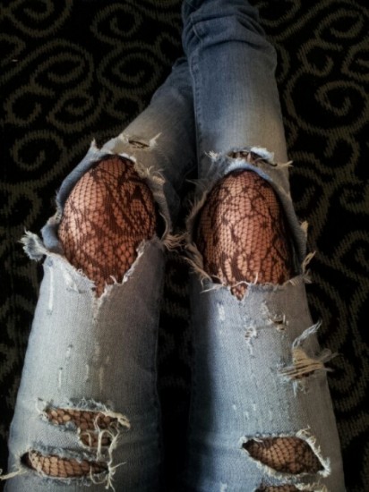 black-lace-ripped-jeans