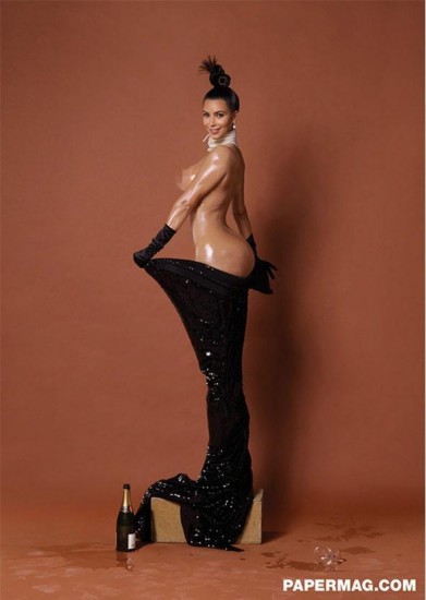 Η γυμνή πλευρά της Kim Kardashian στο περιοδικό Paper