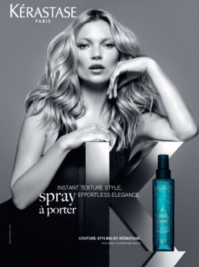 Tα εντυπωσιακά waves της Kate Moss, το hair look που διαμορφώθηκε με το Spray-a-Porter της Kerastase