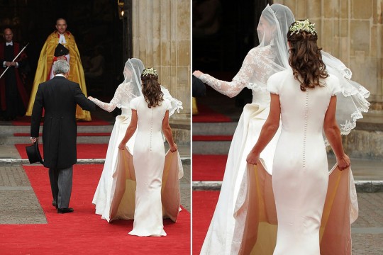 To διάσημο φωτογραφικό καρέ με τα οπίσθια της Pippa Middleton στον πριγκιπικό γάμο της αδερφής της, Kate