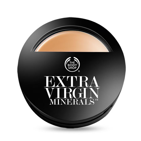 The Body Shop Extra Virgin Minerals compact foundation: Makeup σε μορφή πούδρας με αγνά ορυκτά μέταλλα και έξτρα παρθένο ελαιόλαδο για άψογη κάλυψη με ματ φινίρισμα