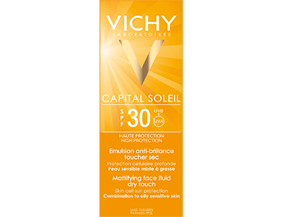 Vichy Capital Soleil 30+: Λεπτόρρευστη, αντηλιακή κρέμα με ματ αποτέλεσμα, για την καταπολέμηση των βλαβερών επιπτώσεων των UV και την προστασία του πολύτιμου «γενετικού κεφαλαίου» της επιδερμίδας (ιδανική για μεικτή/λιπαρή επιδερμίδα)