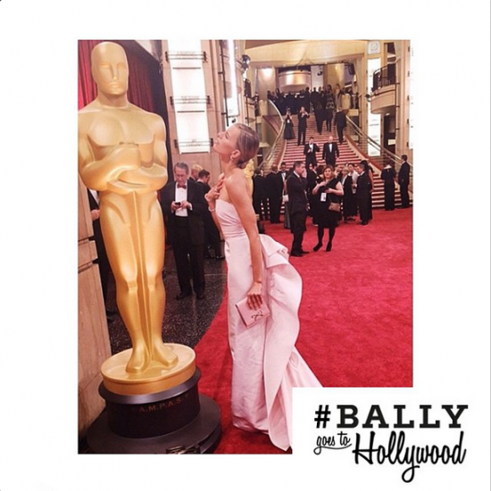 Karolina Kurkova with Bally Clutch