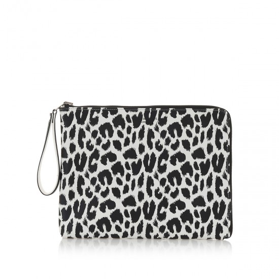 Fleur black n' white graphic leopard