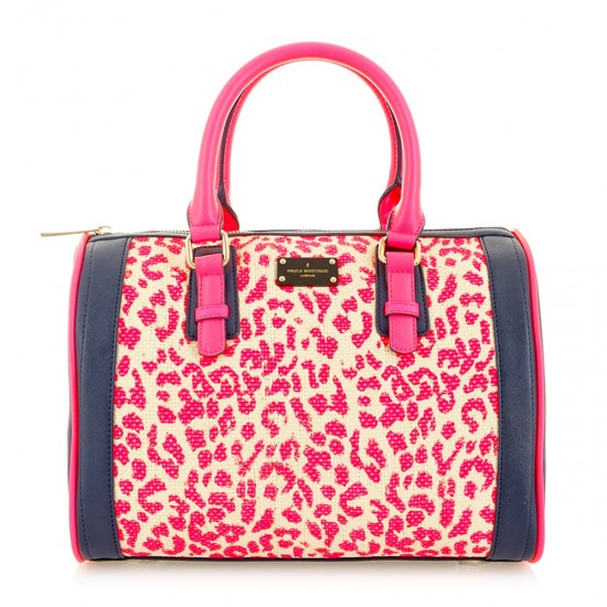 Molly Pink Neon Raffia