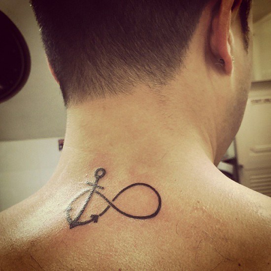 Anchored-infinity-tattoo