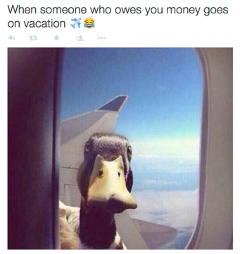 Αυτός που σου χρωστάει χρήματα πηγαίνει διακοπές!