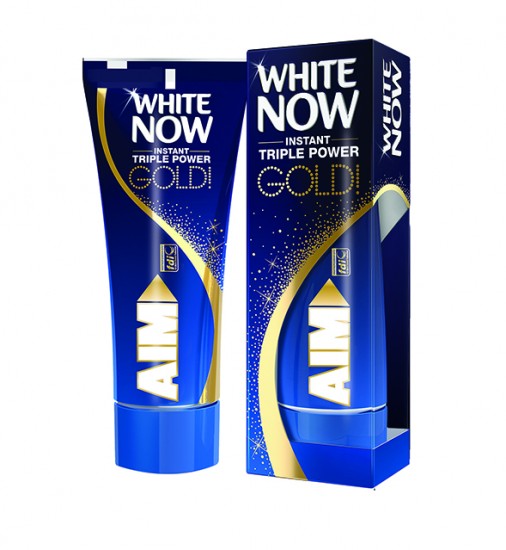 AIM White Now Gold box+tube
