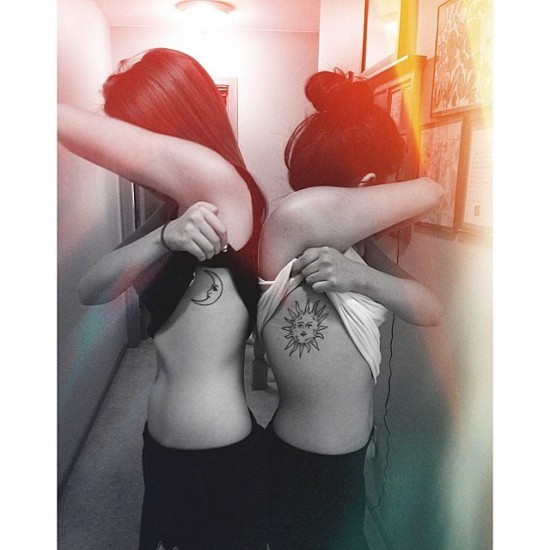 Sun-Moon-best-friends-tattoos