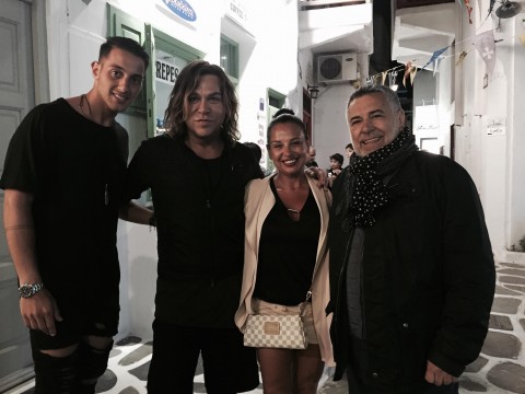 Από αριστερά: Θωμάς Μερτσιώτης, Τρύφωνας Σαμαράς και Μάκης Τσέλιος